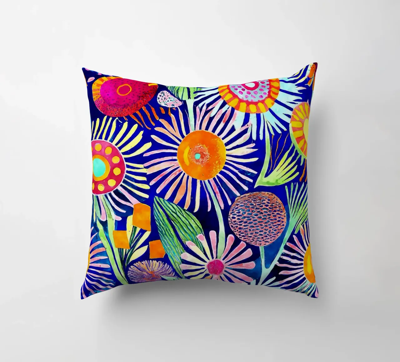 Denti di leone divertenti cuscino da Botanical Pattern House