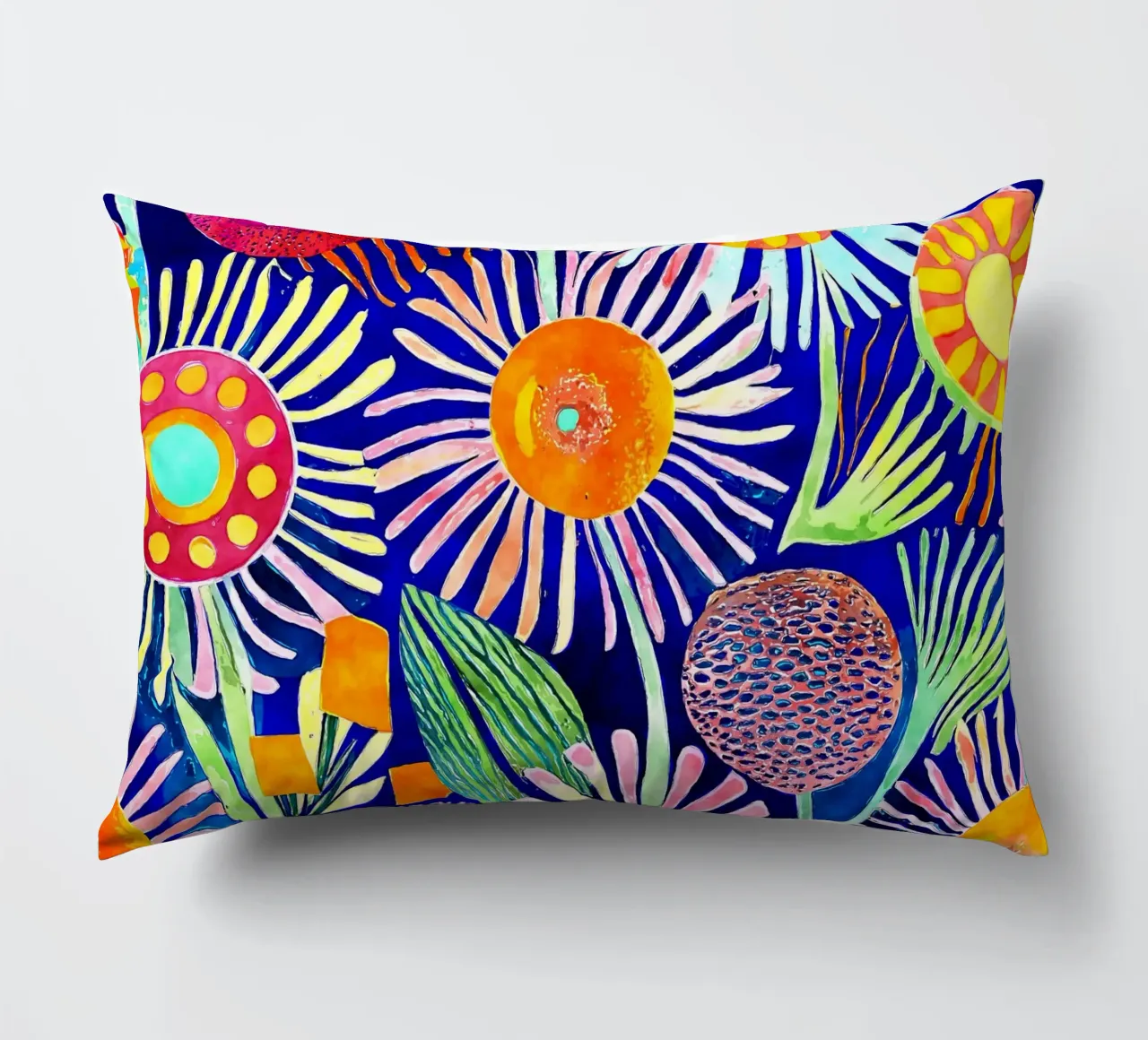 Denti di leone divertenti cuscino da Botanical Pattern House