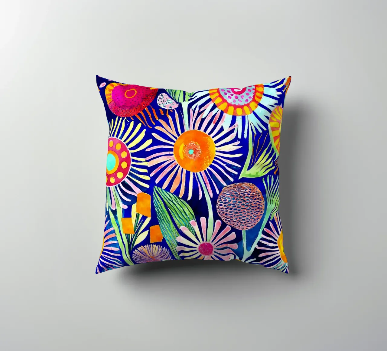 Denti di leone divertenti cuscino da Botanical Pattern House