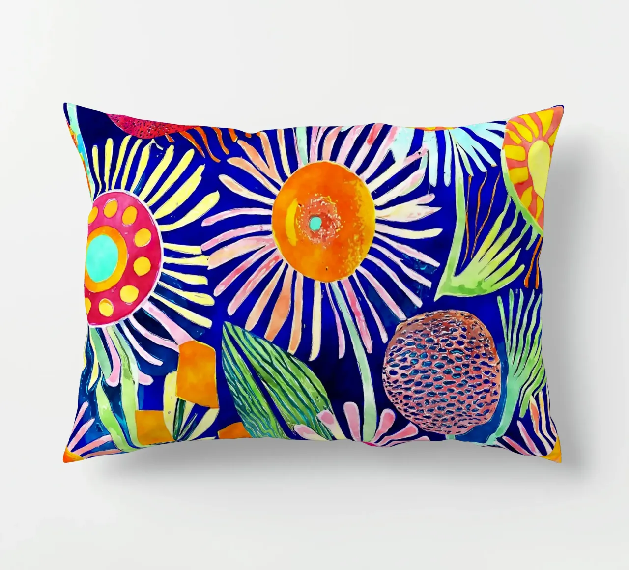 Denti di leone divertenti cuscino da Botanical Pattern House