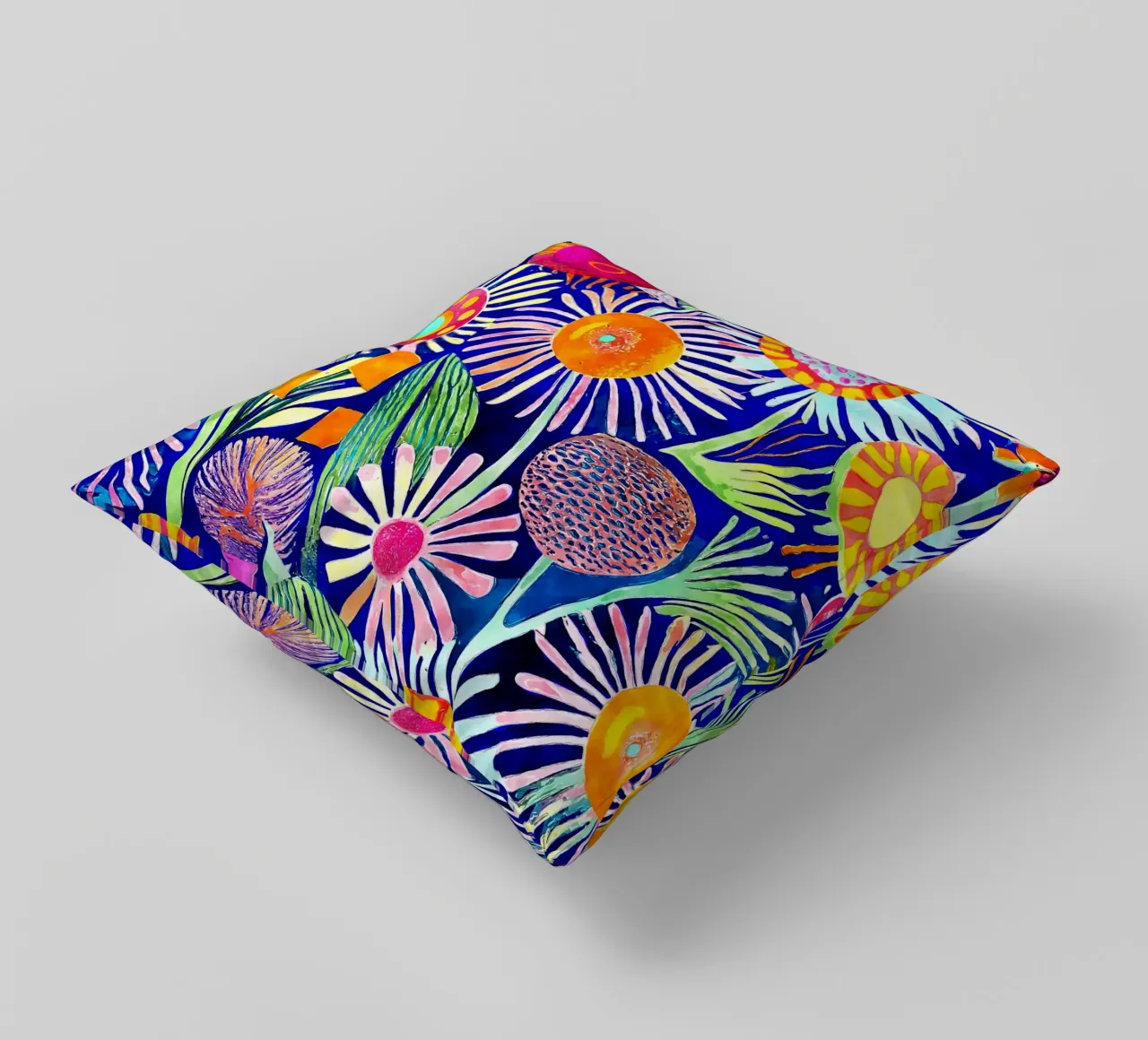 Denti di leone divertenti cuscino da Botanical Pattern House