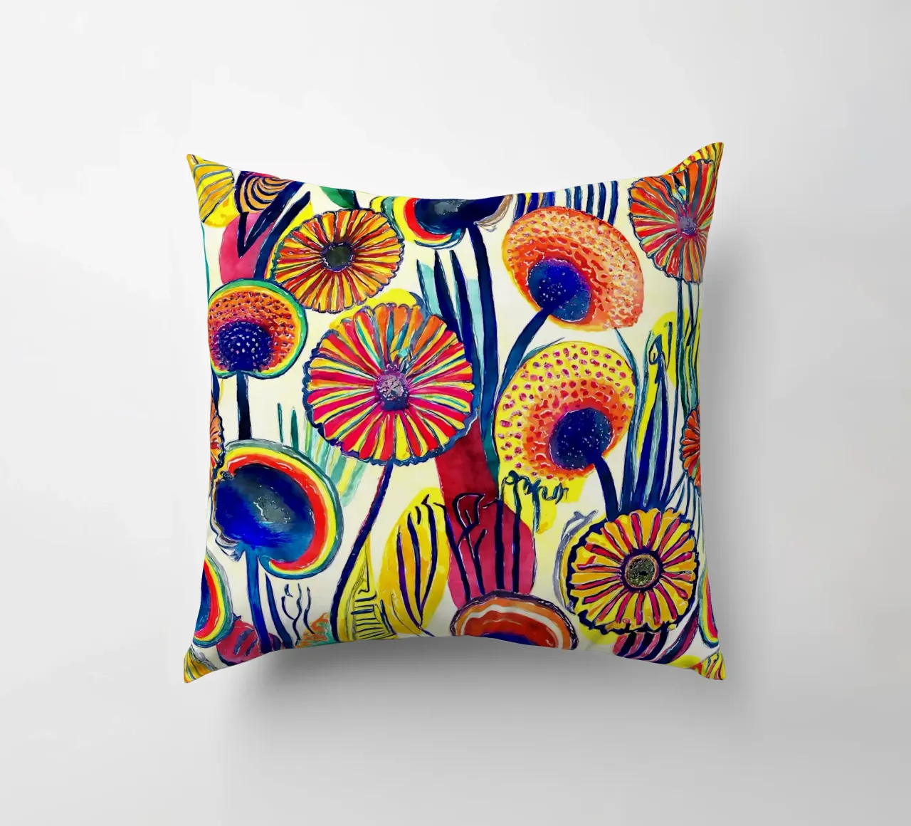 Denti di leone divertenti cuscino da Botanical Pattern House