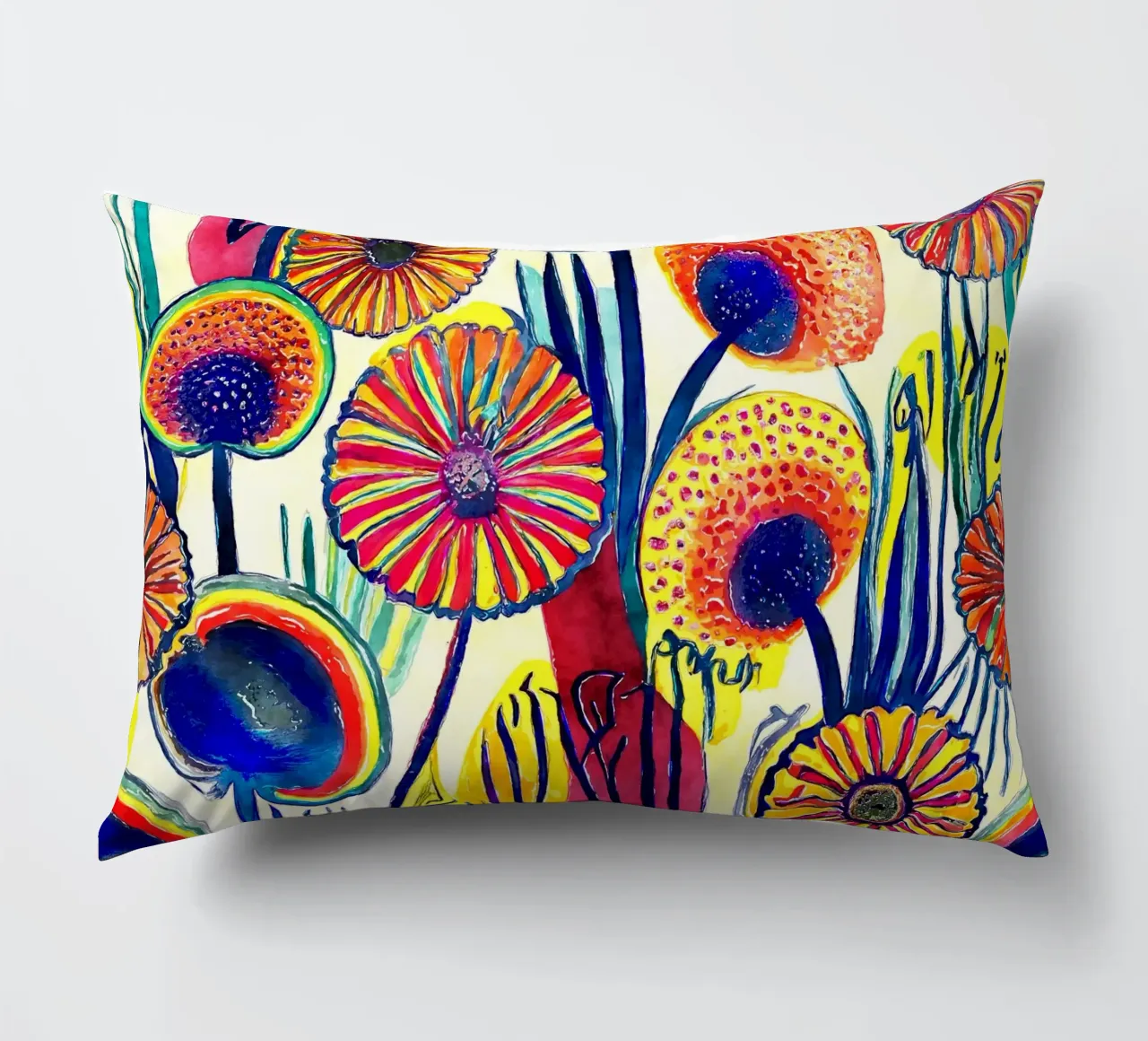 Denti di leone divertenti cuscino da Botanical Pattern House