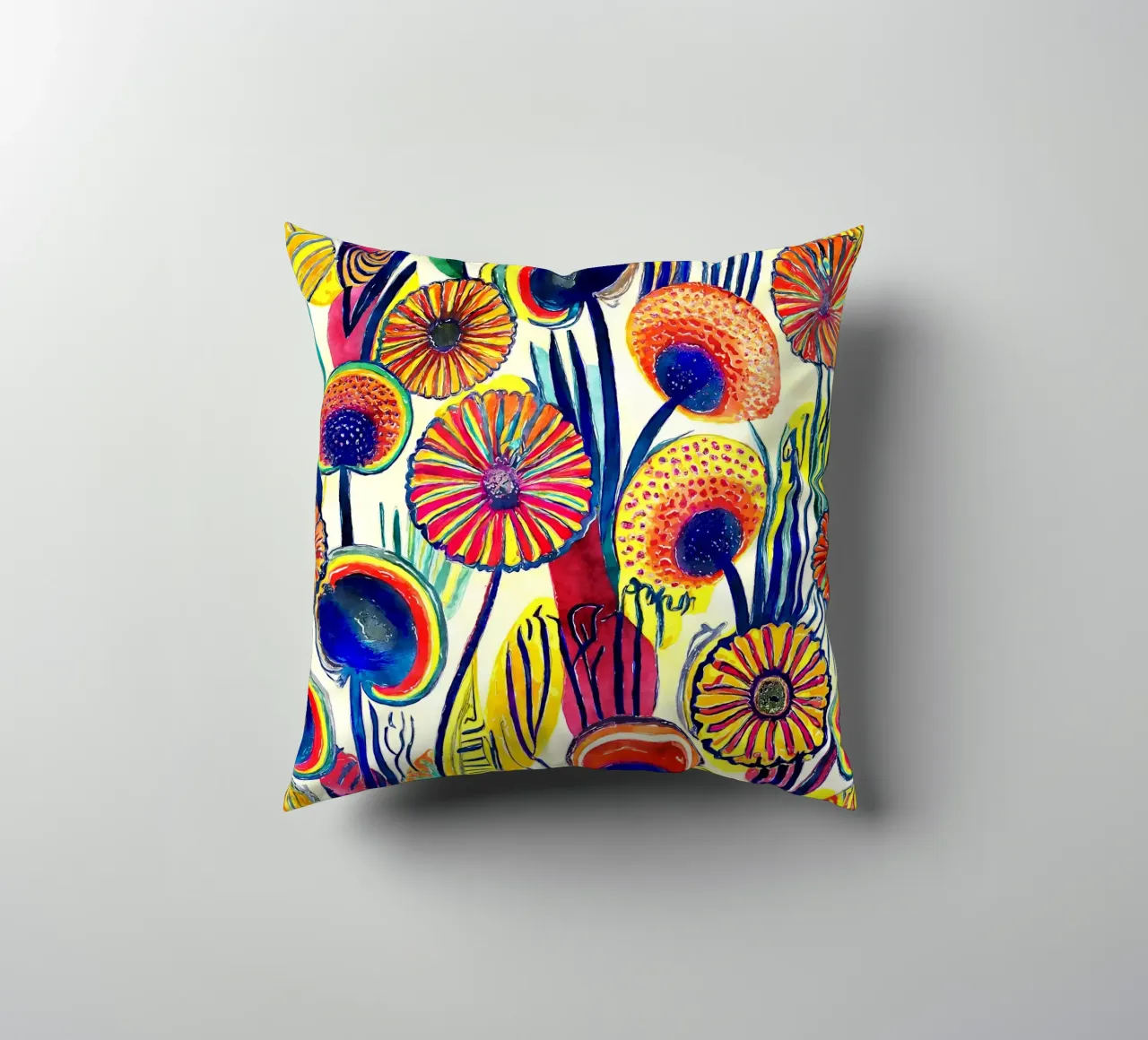 Denti di leone divertenti cuscino da Botanical Pattern House