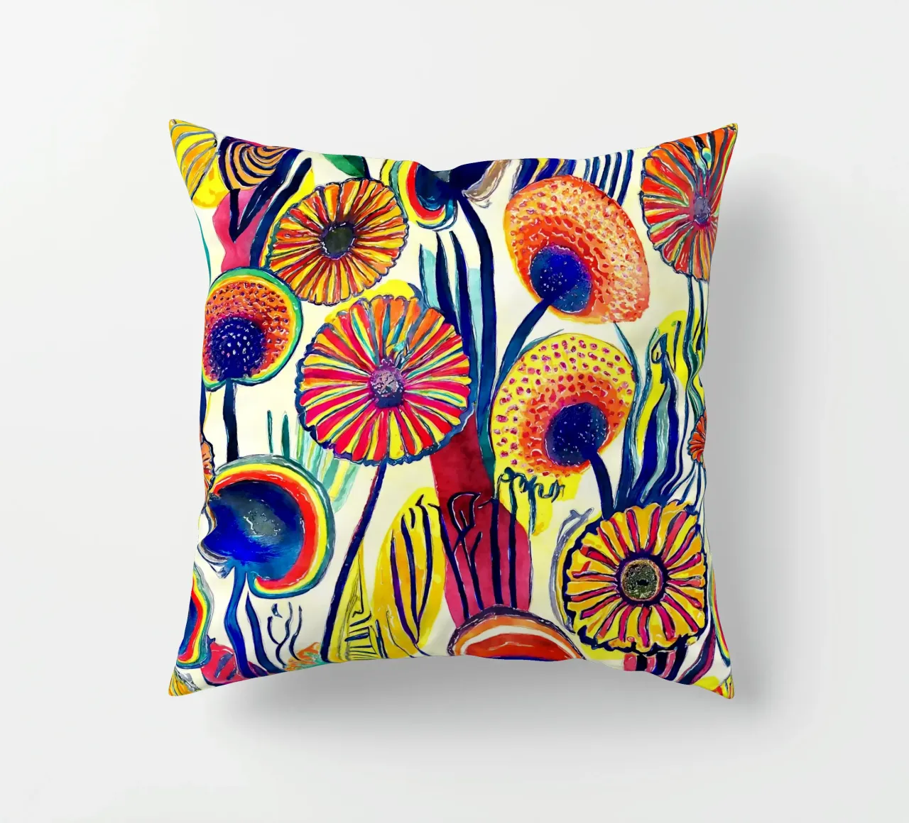Denti di leone divertenti cuscino da Botanical Pattern House