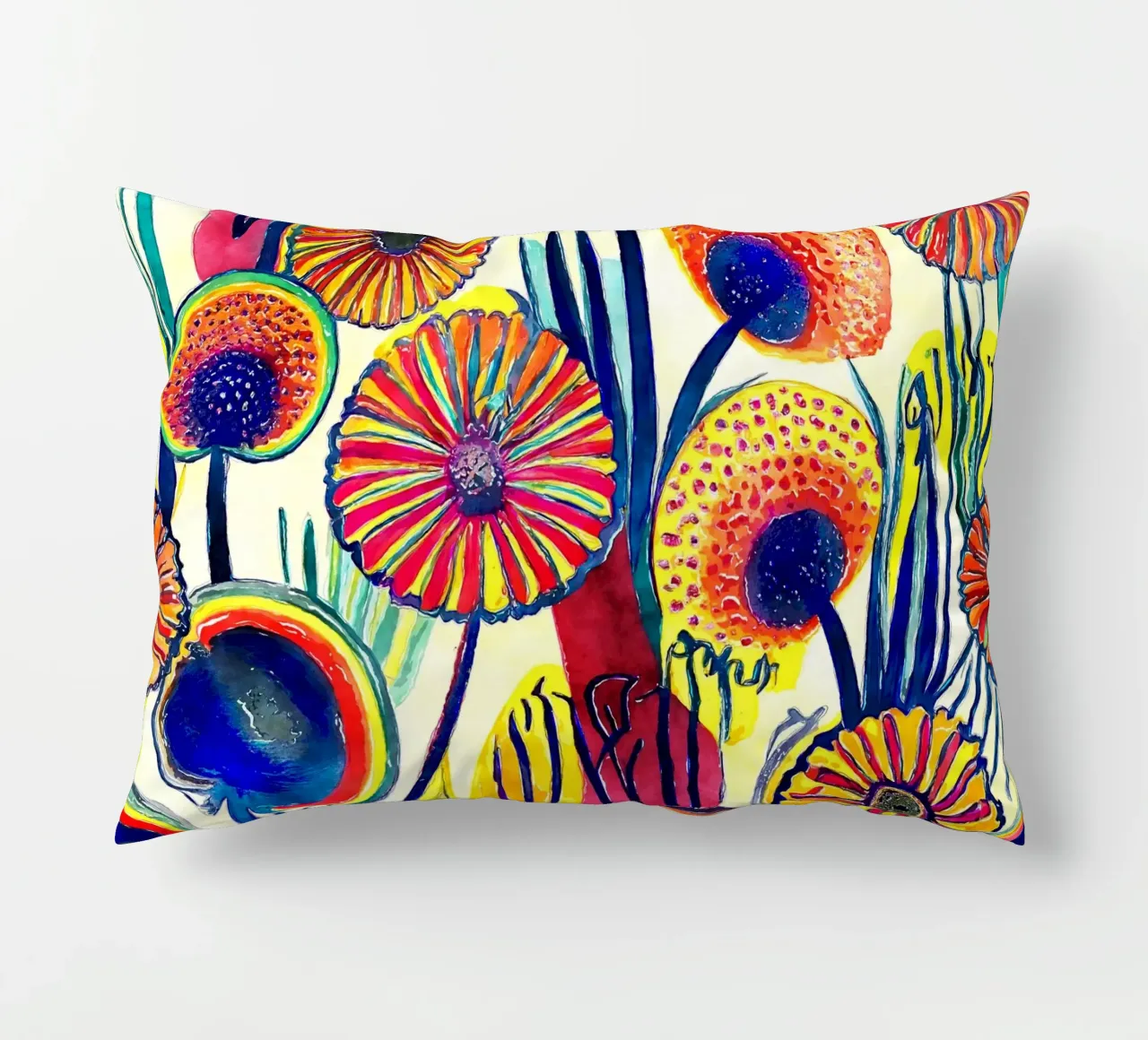Denti di leone divertenti cuscino da Botanical Pattern House