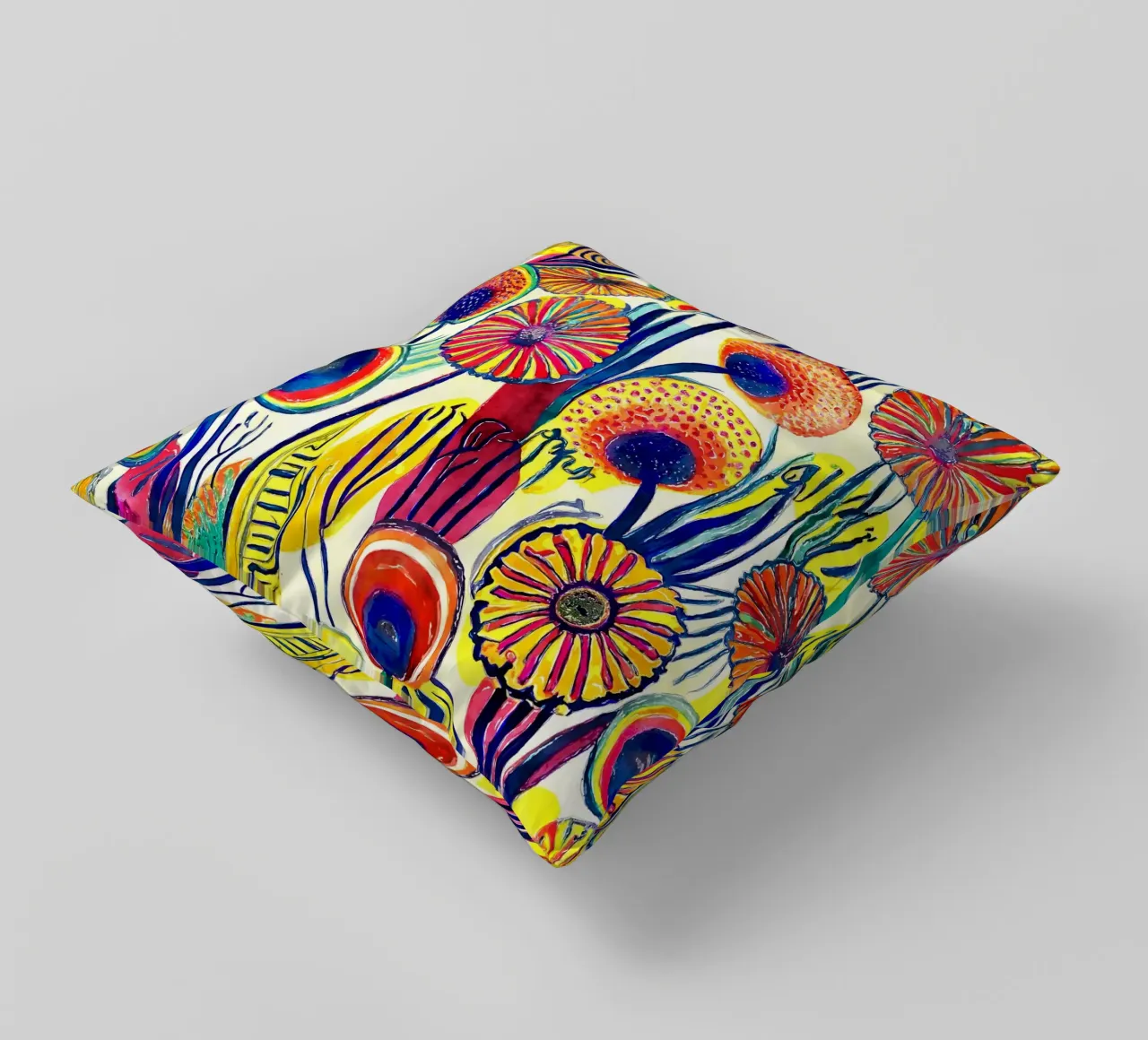 Denti di leone divertenti cuscino da Botanical Pattern House