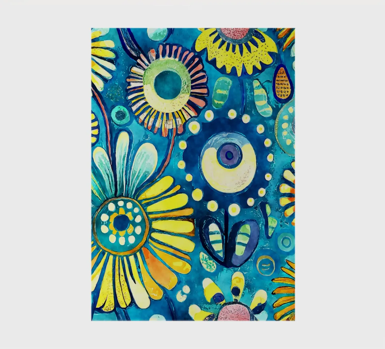 Funky Dandelions notebook by Botanical Pattern House
