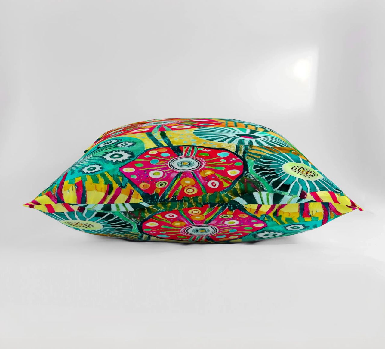 Funky Dandelions decorative cushion by Botanical Pattern House