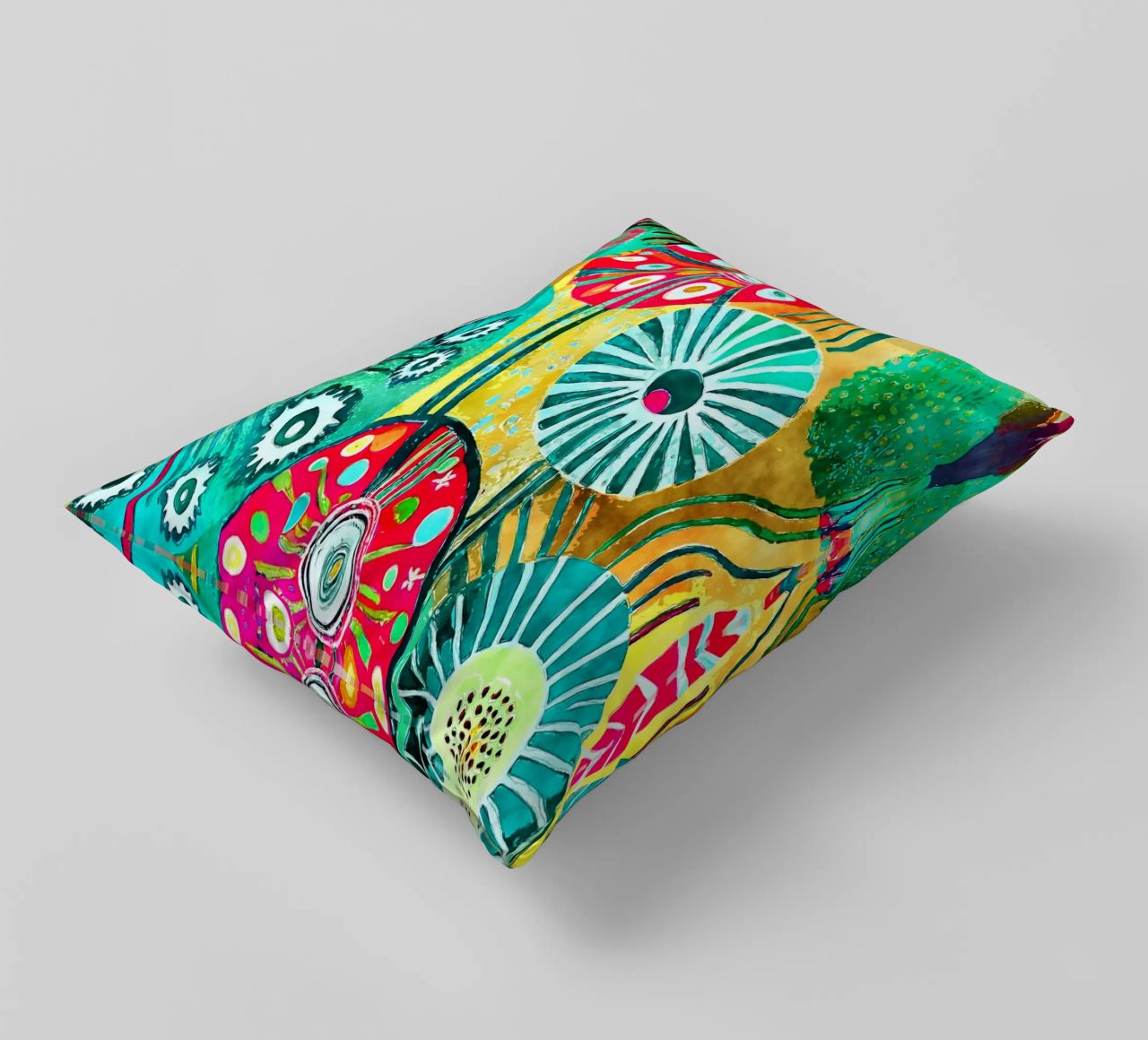 Funky Dandelions decorative cushion by Botanical Pattern House