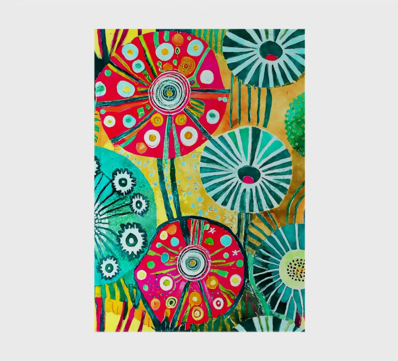 Funky Löwenzahn Notizbuch von Botanical Pattern House