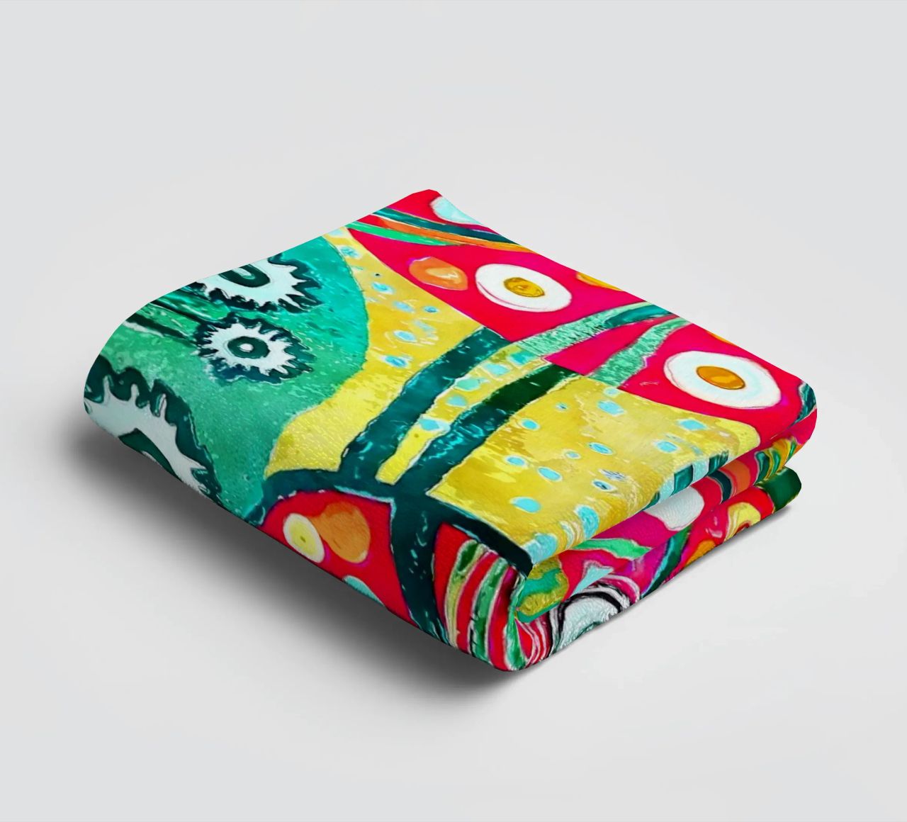 Funky Dandelions towel by Botanical Pattern House