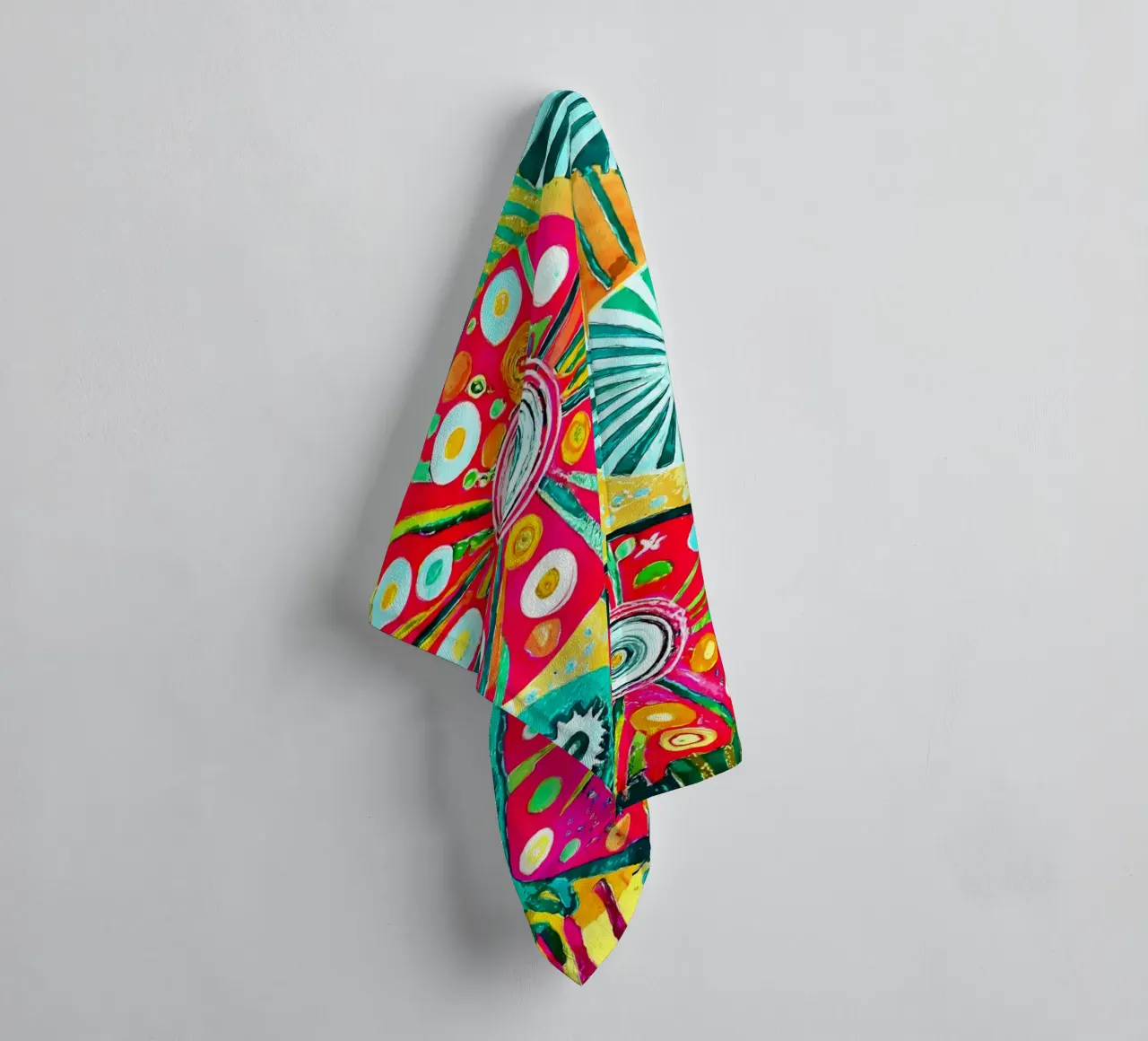 Funky paardenbloemen badhanddoek van Botanical Pattern House
