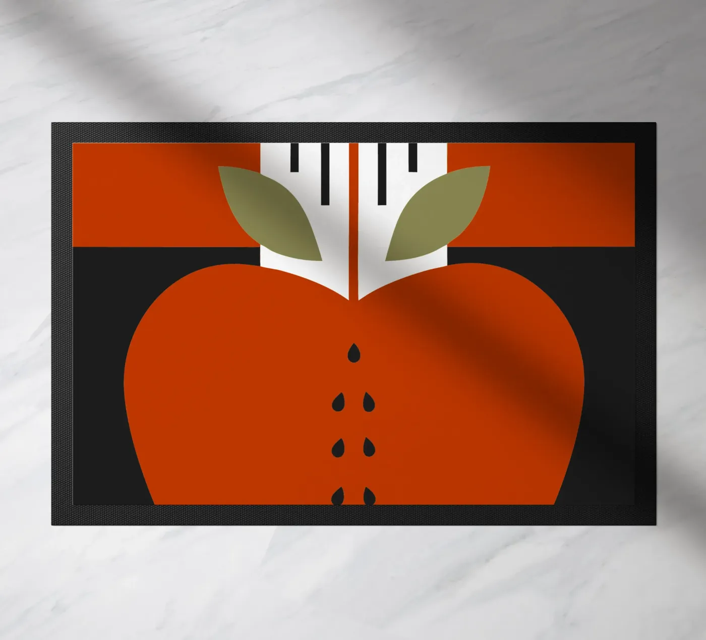 Modern Apple deurmat van LOOK DIFFERENT