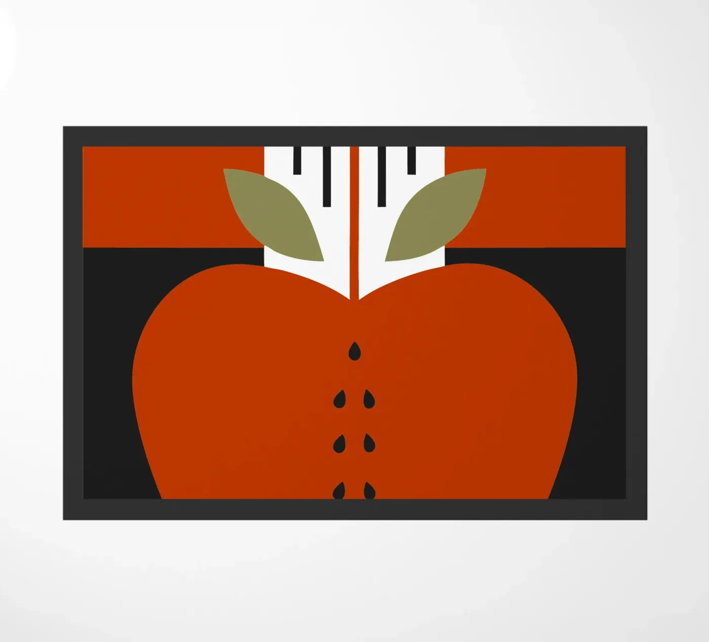 Modern Apple deurmat van LOOK DIFFERENT