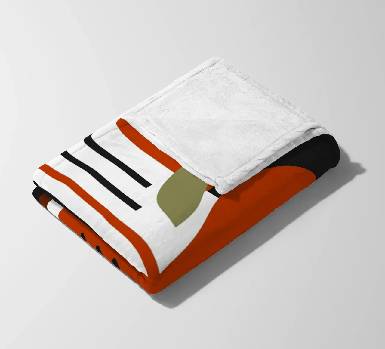Moderner Apfel Fleecedecke von LOOK DIFFERENT