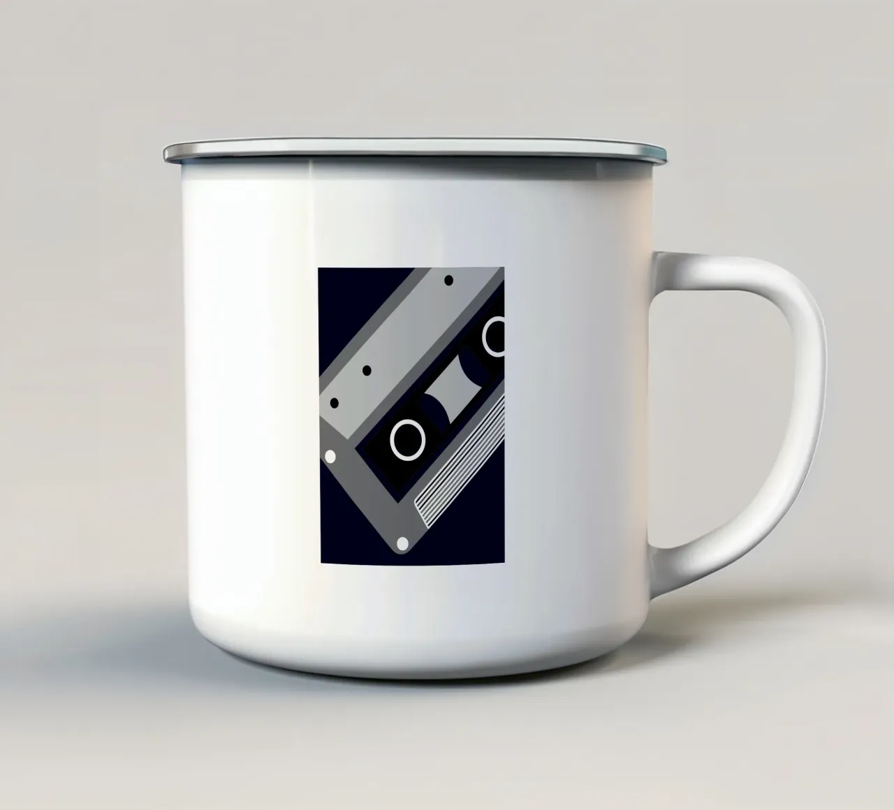 Cassette tazza in smalto da LOOK DIFFERENT