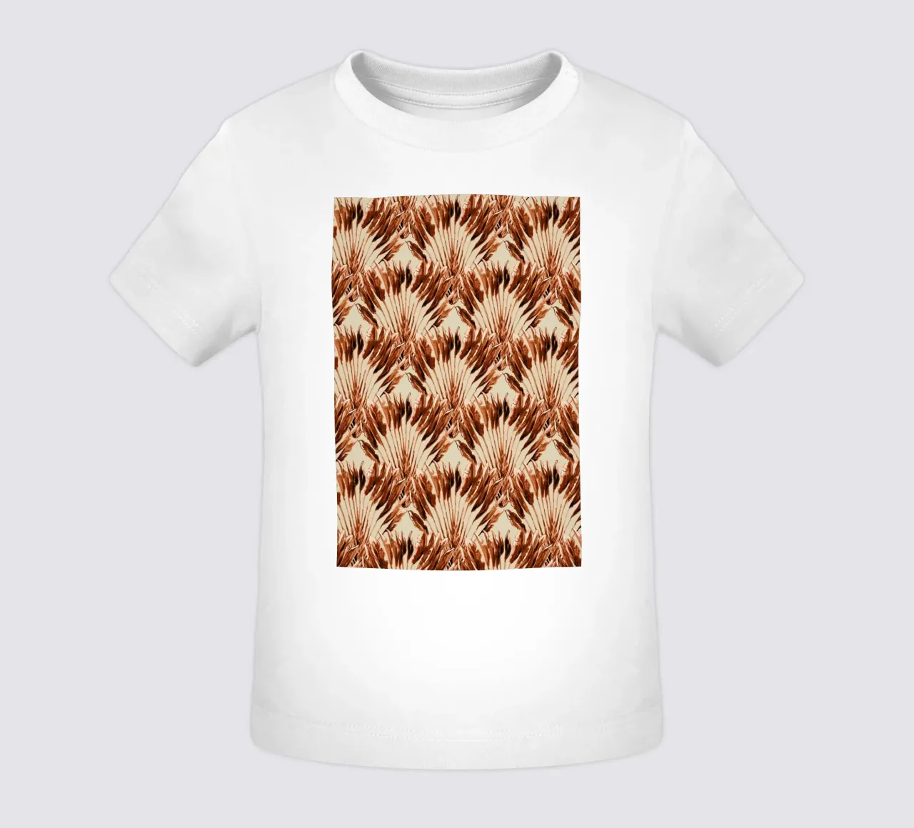 Madagascar Travellers Palm Terracotta Rood maglietta neonato da Femke Zwaan