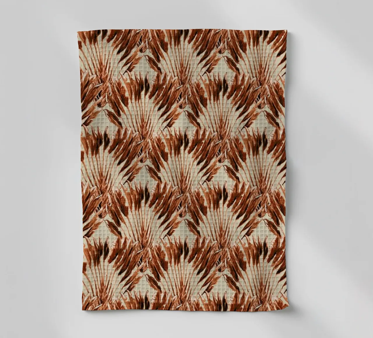 Madagascar Travellers Palm Terracotta Rood canovaccio da cucina da Femke Zwaan