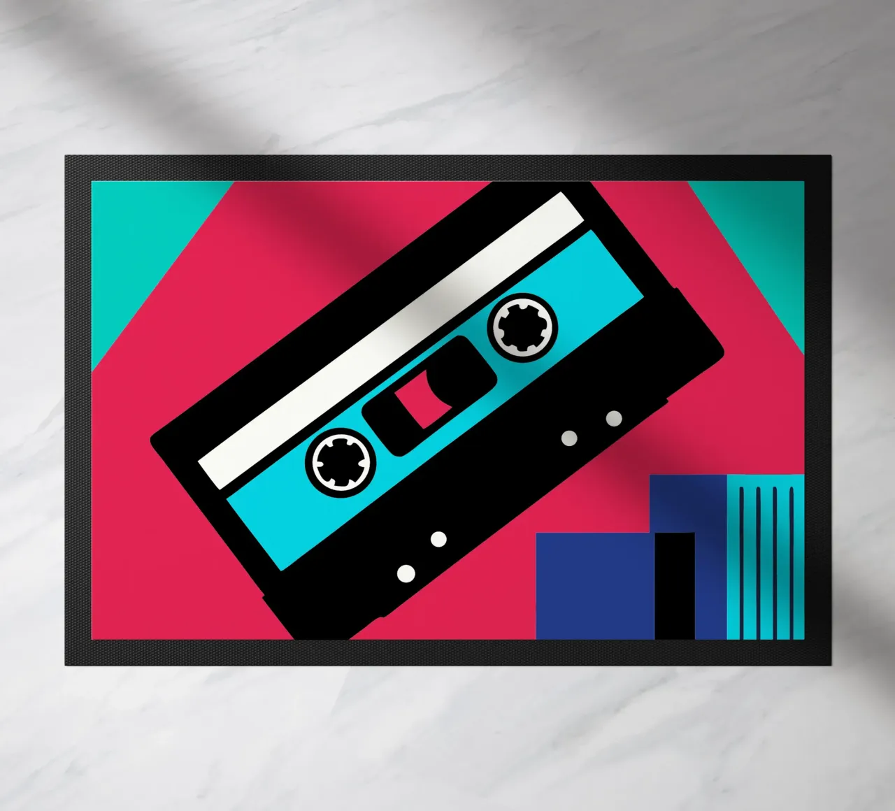 Cassettes doormat by LOOK DIFFERENT