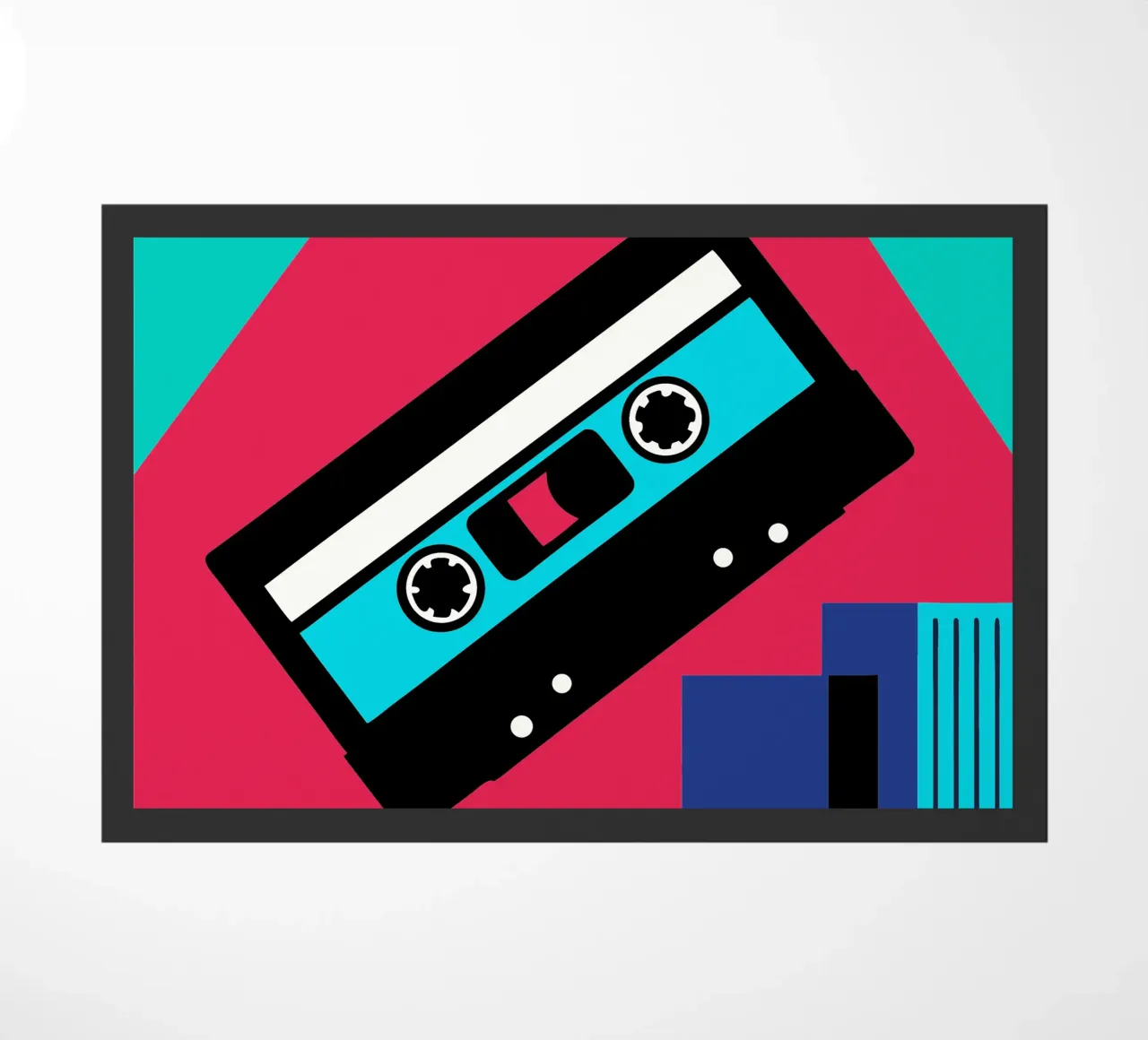 Cassettes doormat by LOOK DIFFERENT