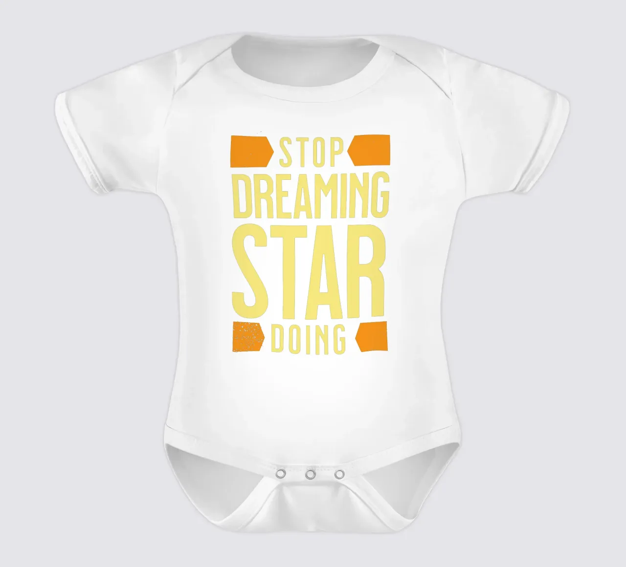 Smettere di sognare di fare le stelle body neonato maniche corte da Gunawan Rb