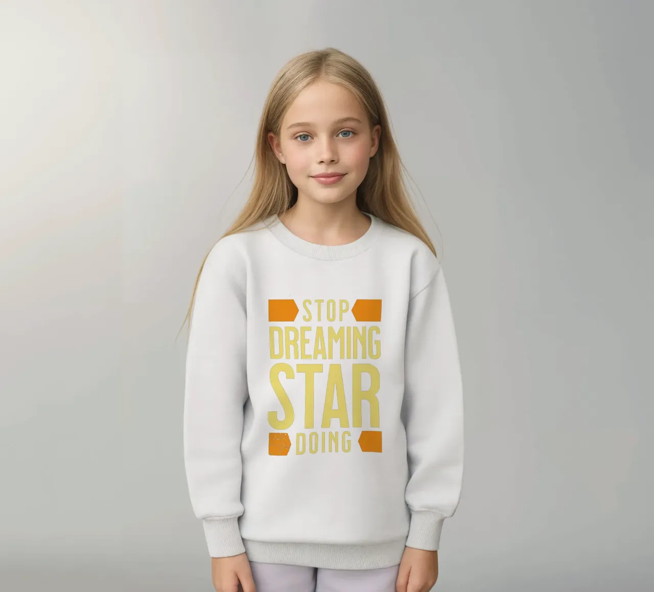 Smettere di sognare di fare le stelle felpa bambino da Gunawan Rb
