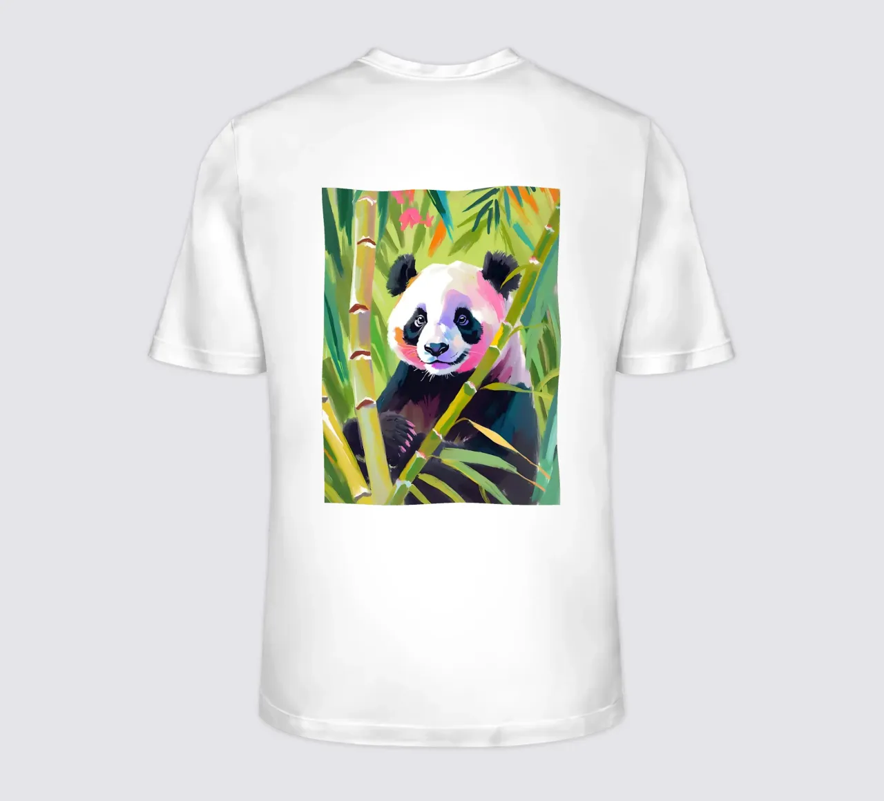 🌿🐼 Panda | Felicità della foresta di bambù t-shirt da Trinkets NL Design Studio