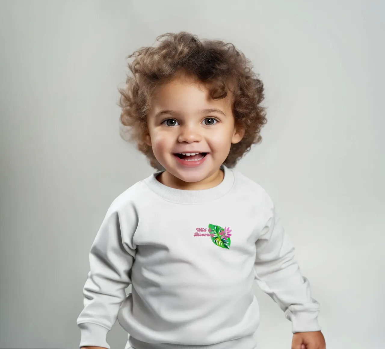 Panda | Felicità della foresta di bambù felpa neonato da Trinkets NL Design Studio
