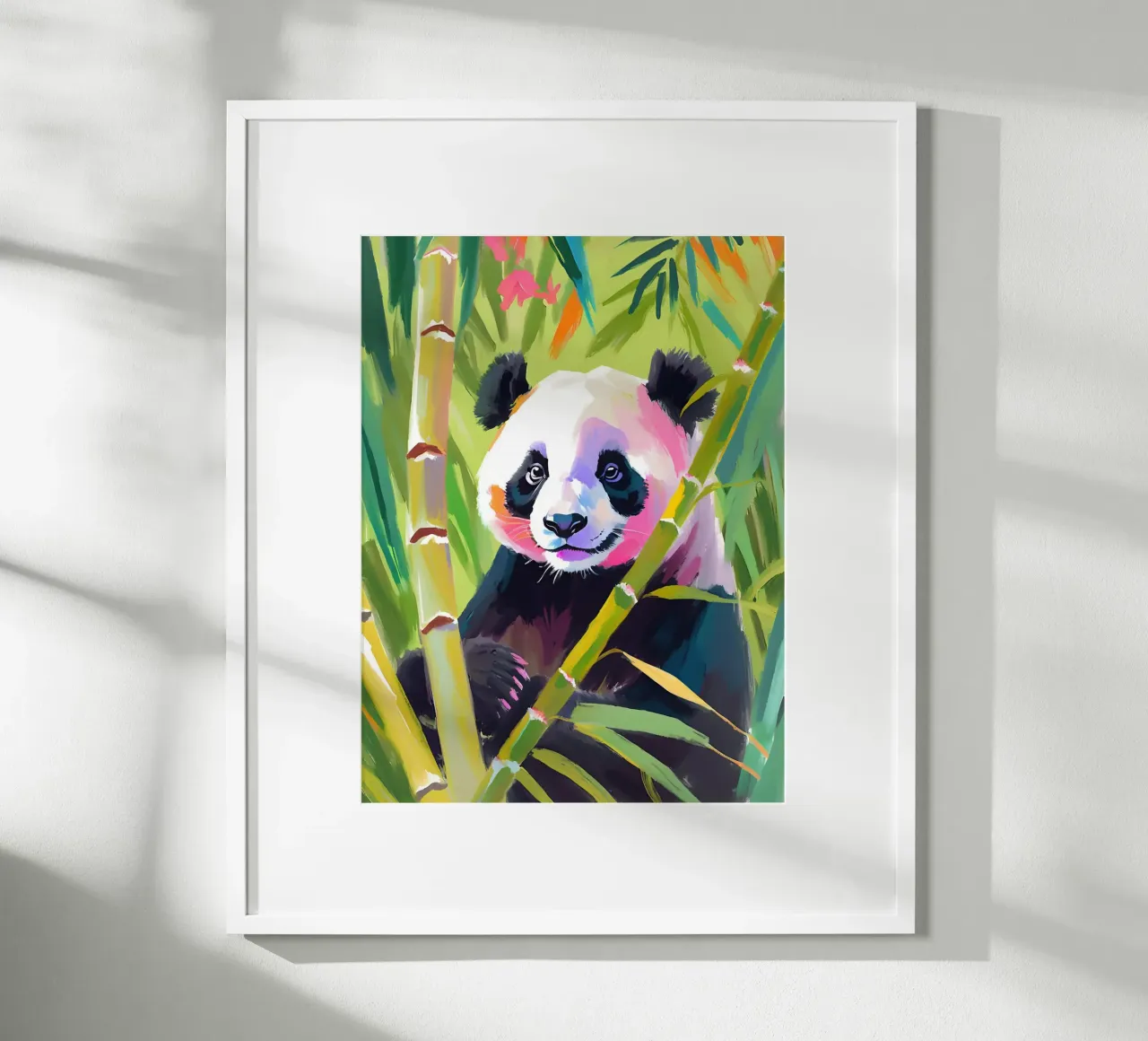 Panda | Felicità della foresta di bambù carta hahnemühle da Trinkets NL Design Studio