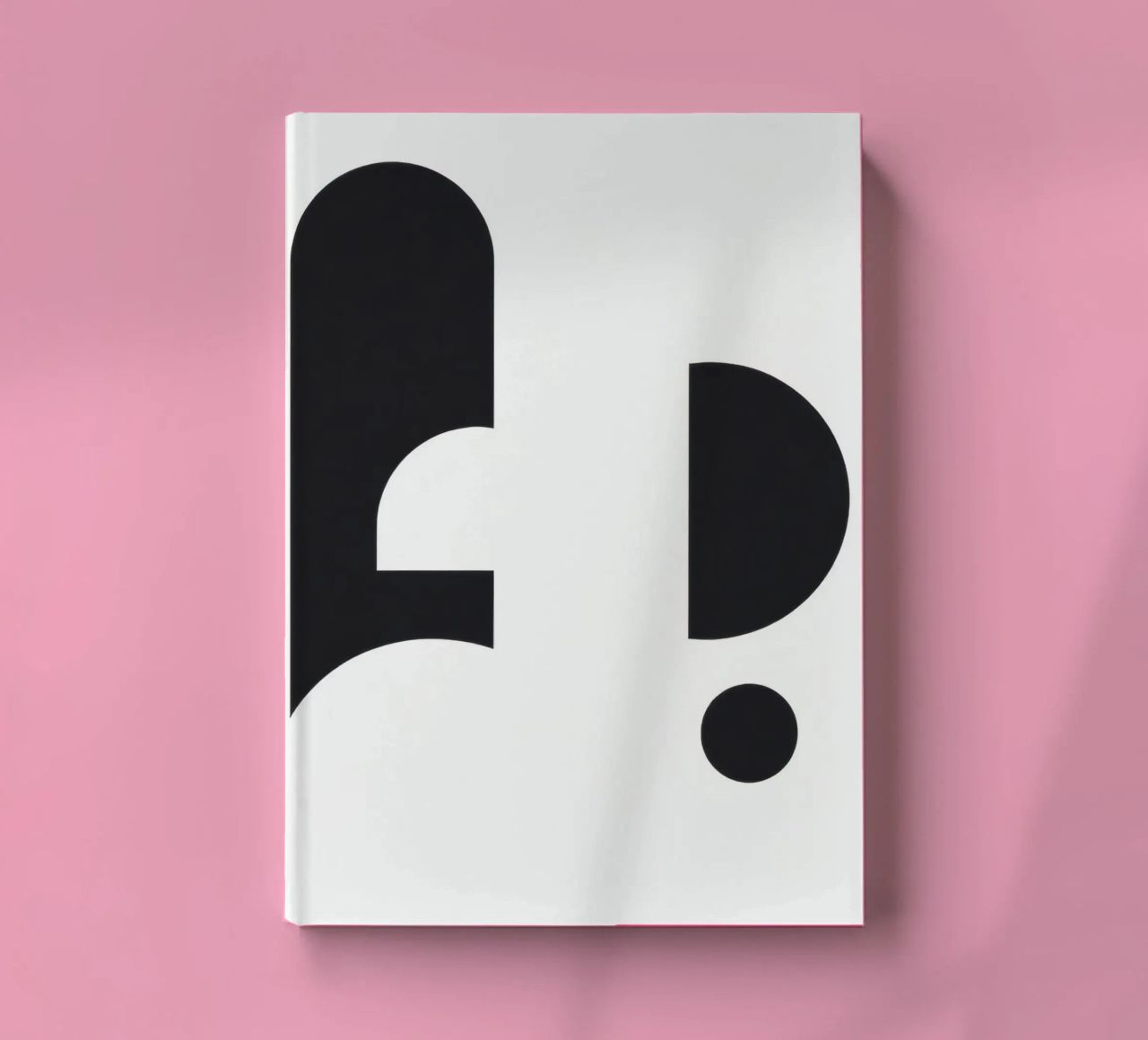 Abstract design featuring black shapes on a white background notebook by DesignDoodle