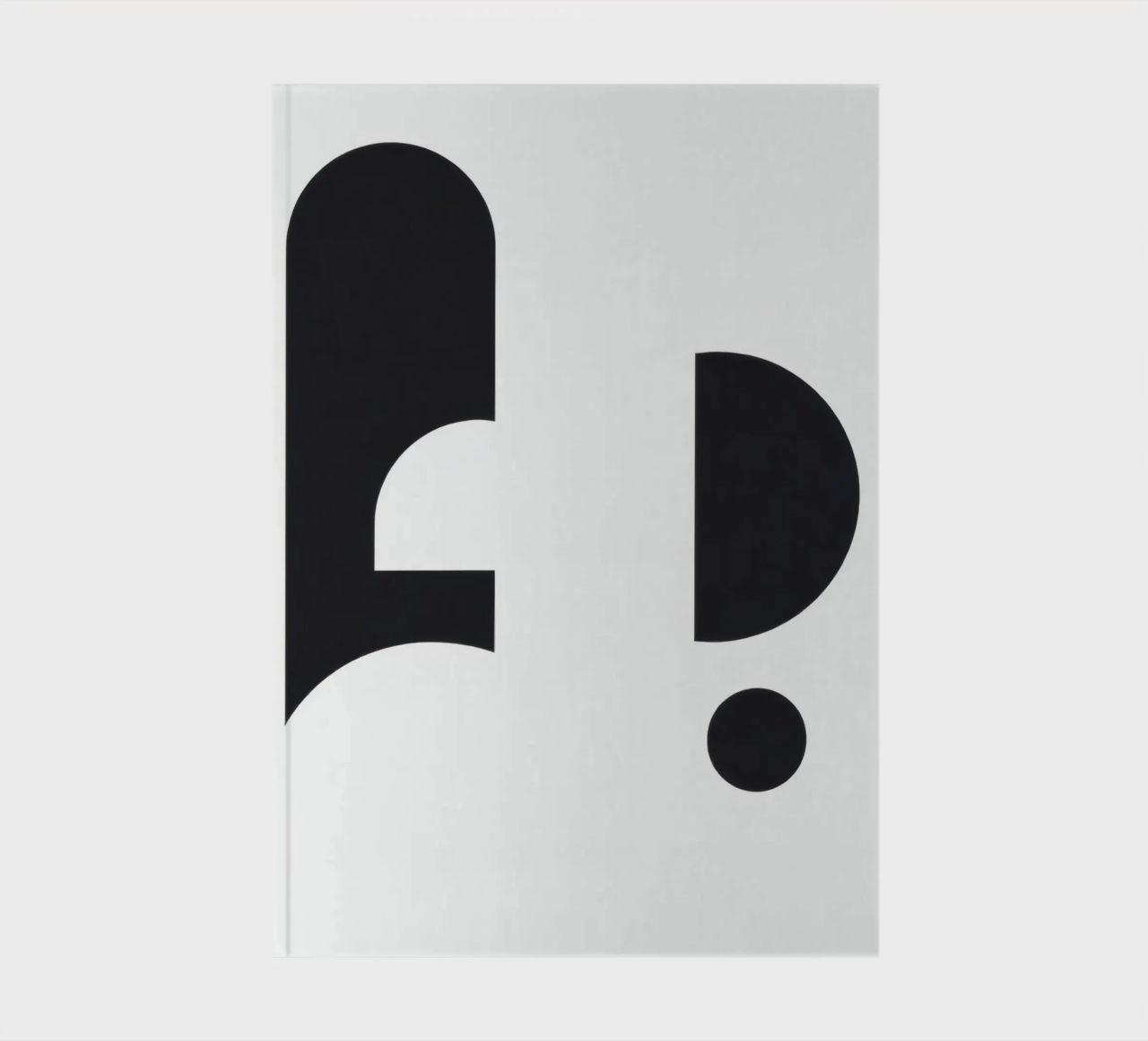 Abstract design featuring black shapes on a white background notebook by DesignDoodle