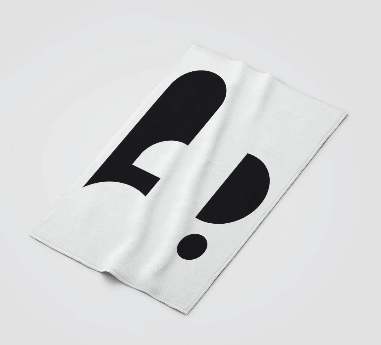 Abstract design featuring black shapes on a white background fleece blanket by DesignDoodle