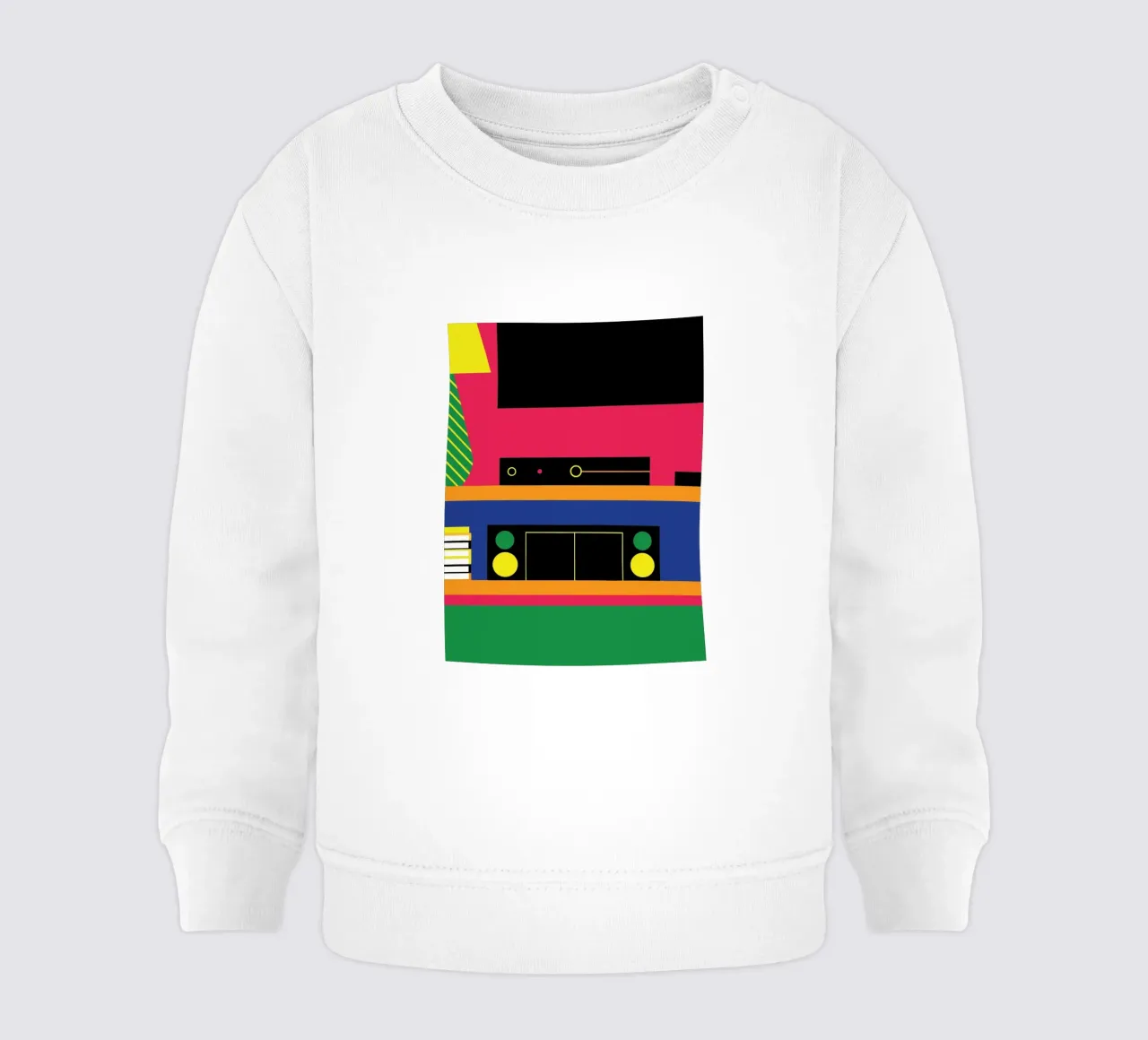 Audio System baby sweatshirt by LOOK DIFFERENT