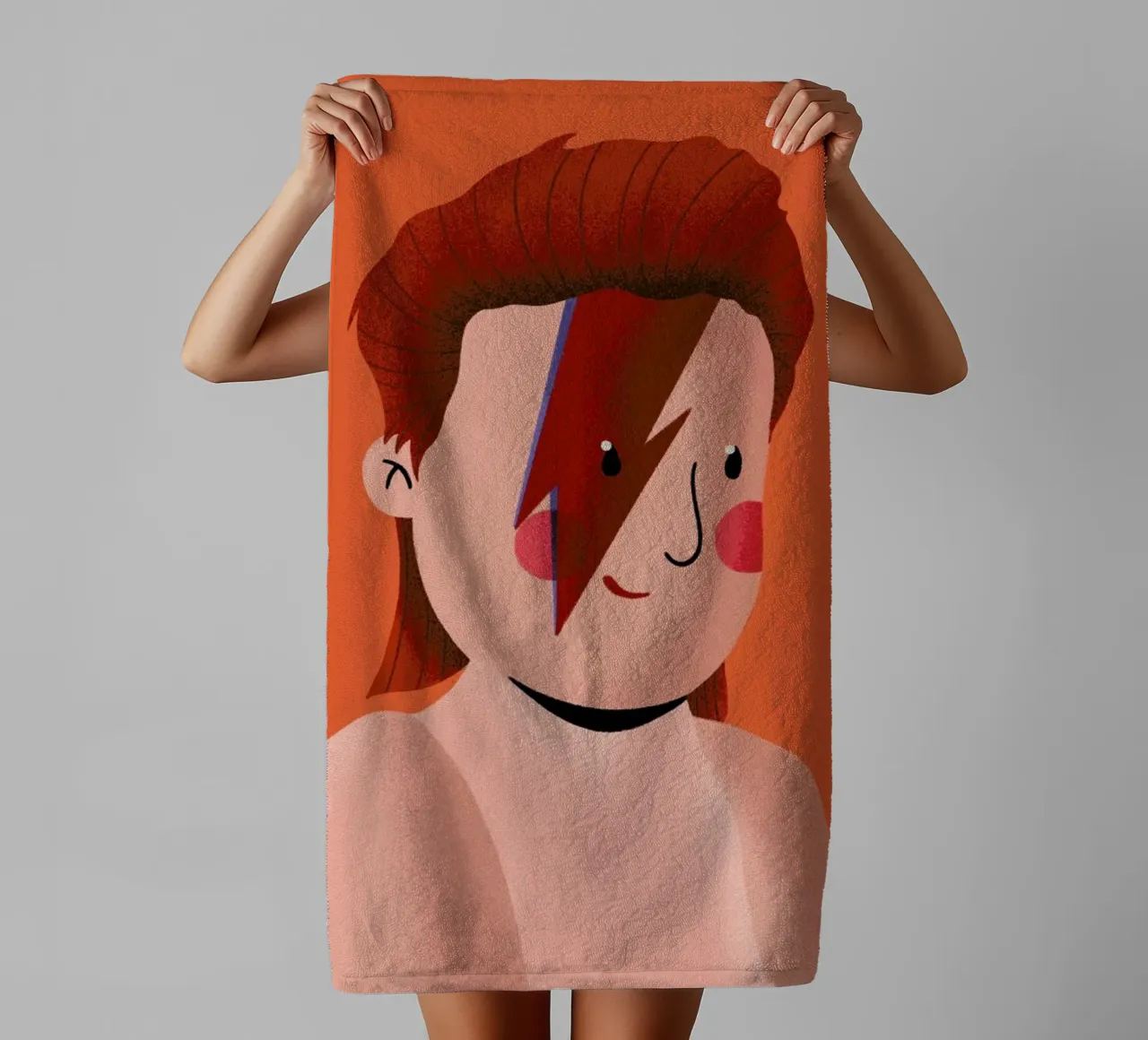 David Bowie Portrait asciugamano da bagno da Rafa Gomes