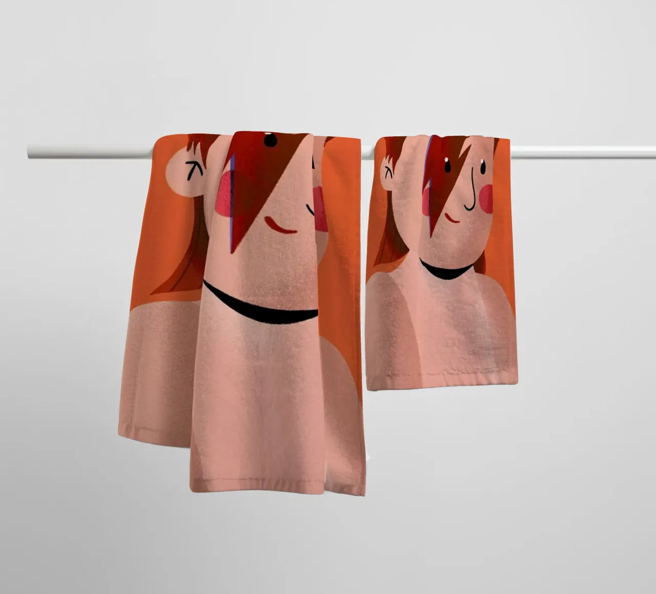 David Bowie Portrait asciugamano da bagno da Rafa Gomes
