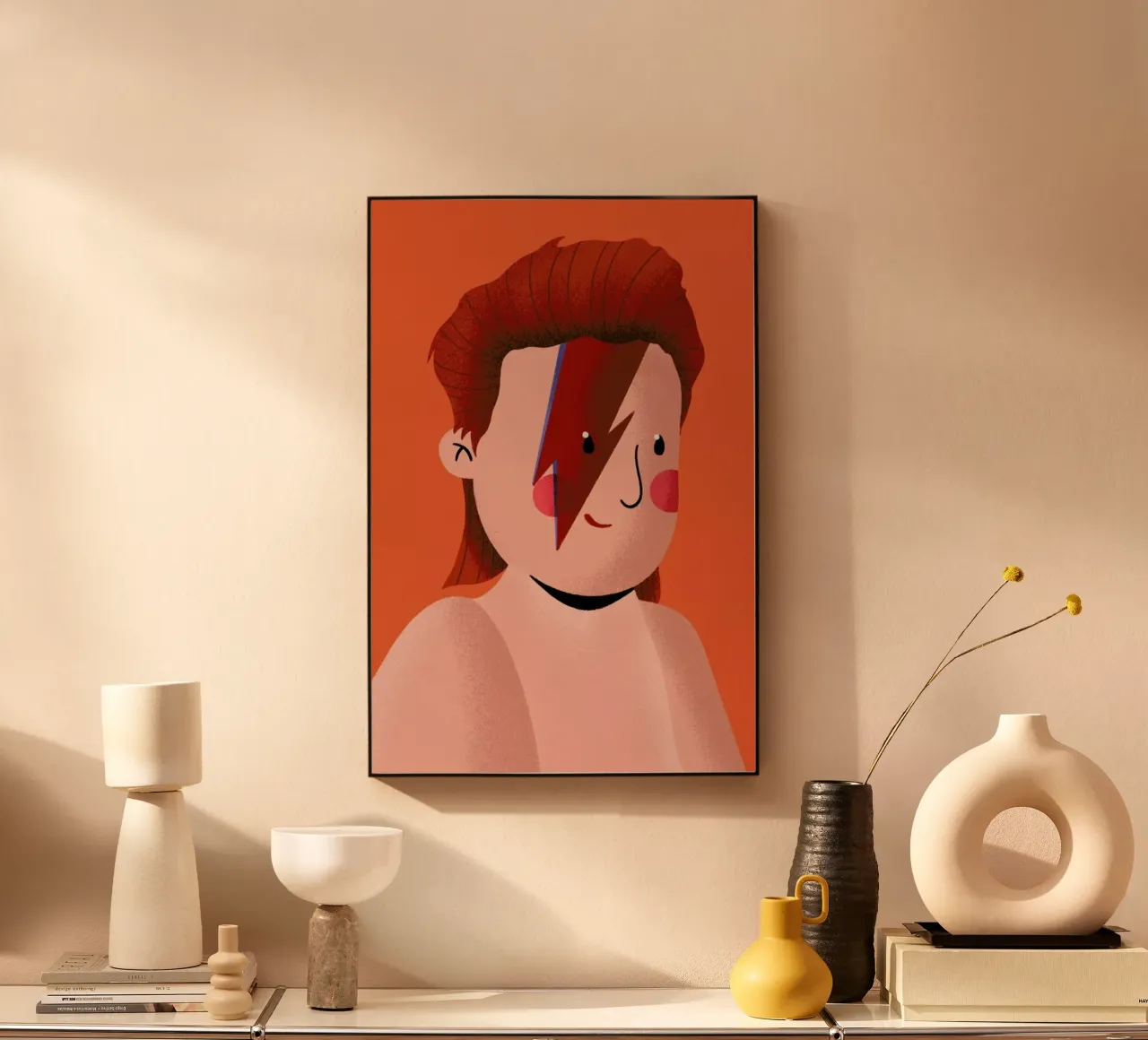 David Bowie Portrait Forex-Platte von Rafa Gomes