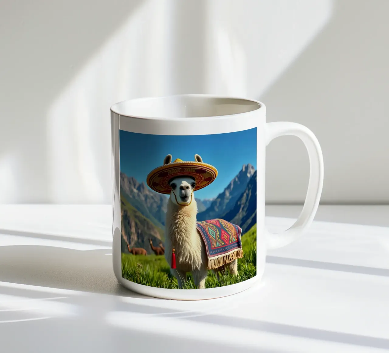 Lama con sombrero tazza in ceramica da Anita's Dream