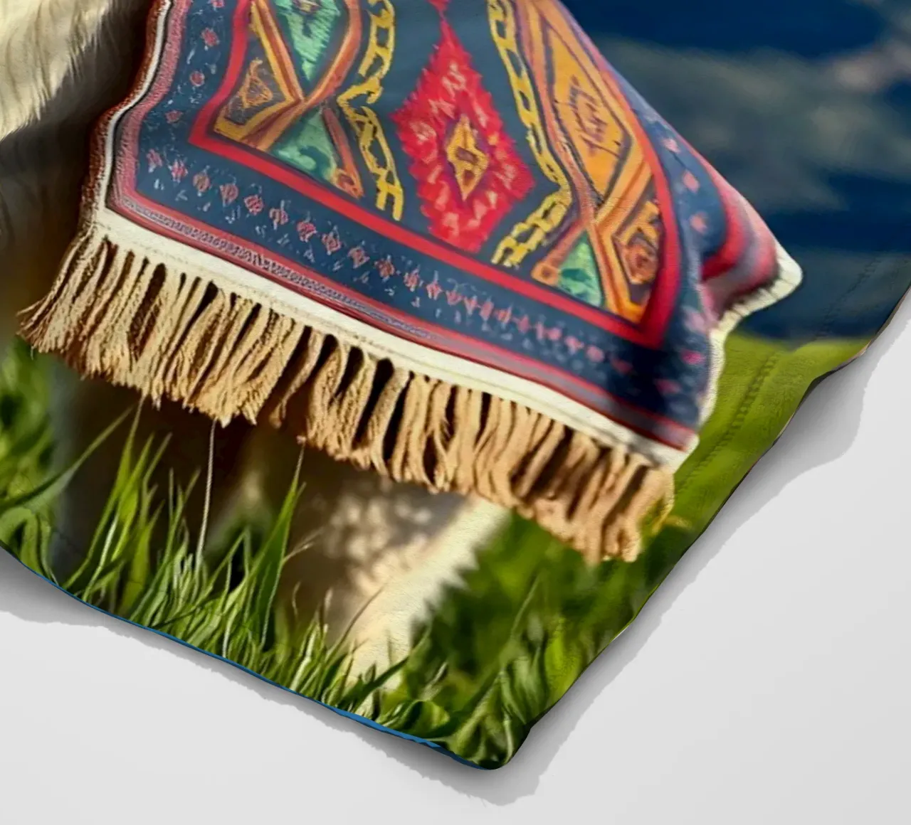 Lama con sombrero coperta in pile da Anita's Dream