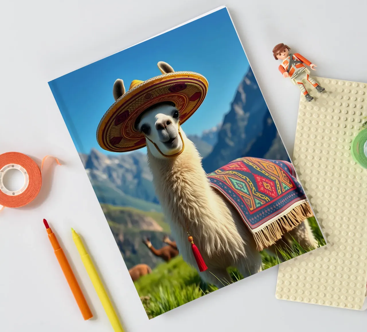 Lama mit Sombrero notebook by Anita's Dream