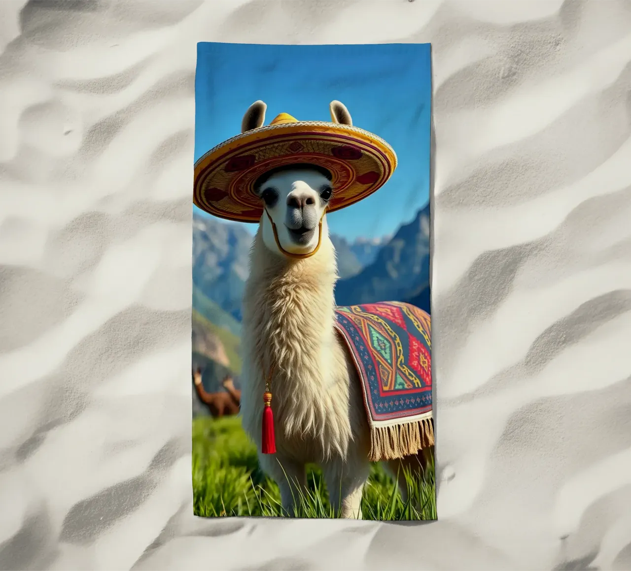 Lama con sombrero telo mare da Anita's Dream