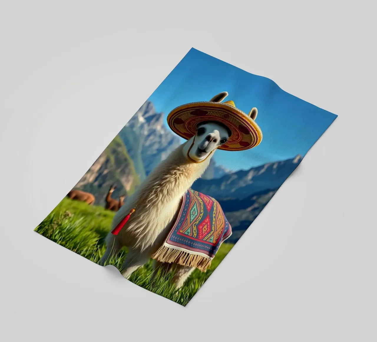 Lama con sombrero telo mare da Anita's Dream