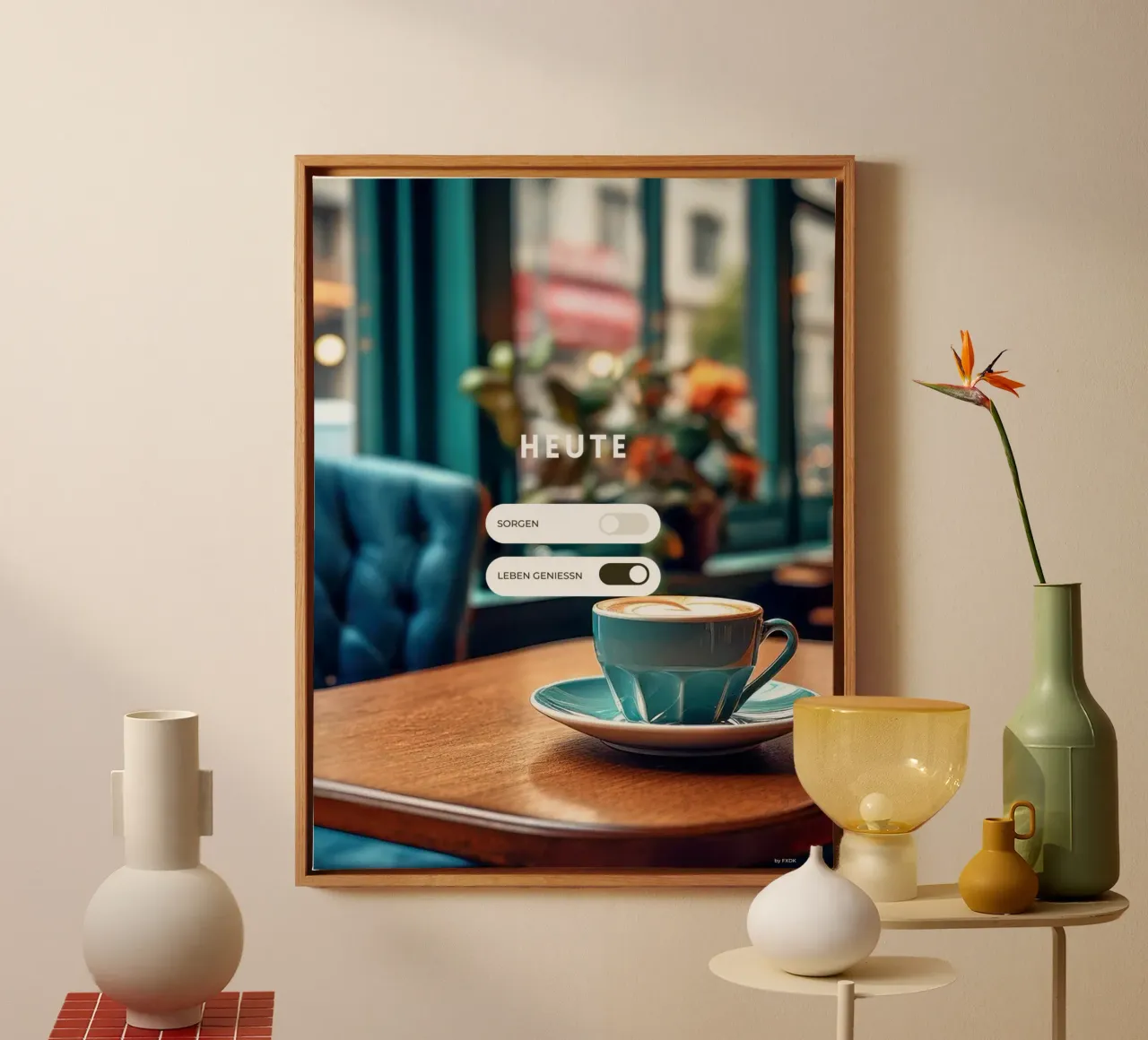 Enjoy Life -> Today canvas met Baklijst van FXDK