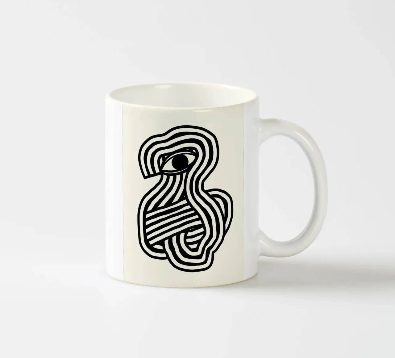 Terzo occhio astratto tazza in ceramica da Little Dean