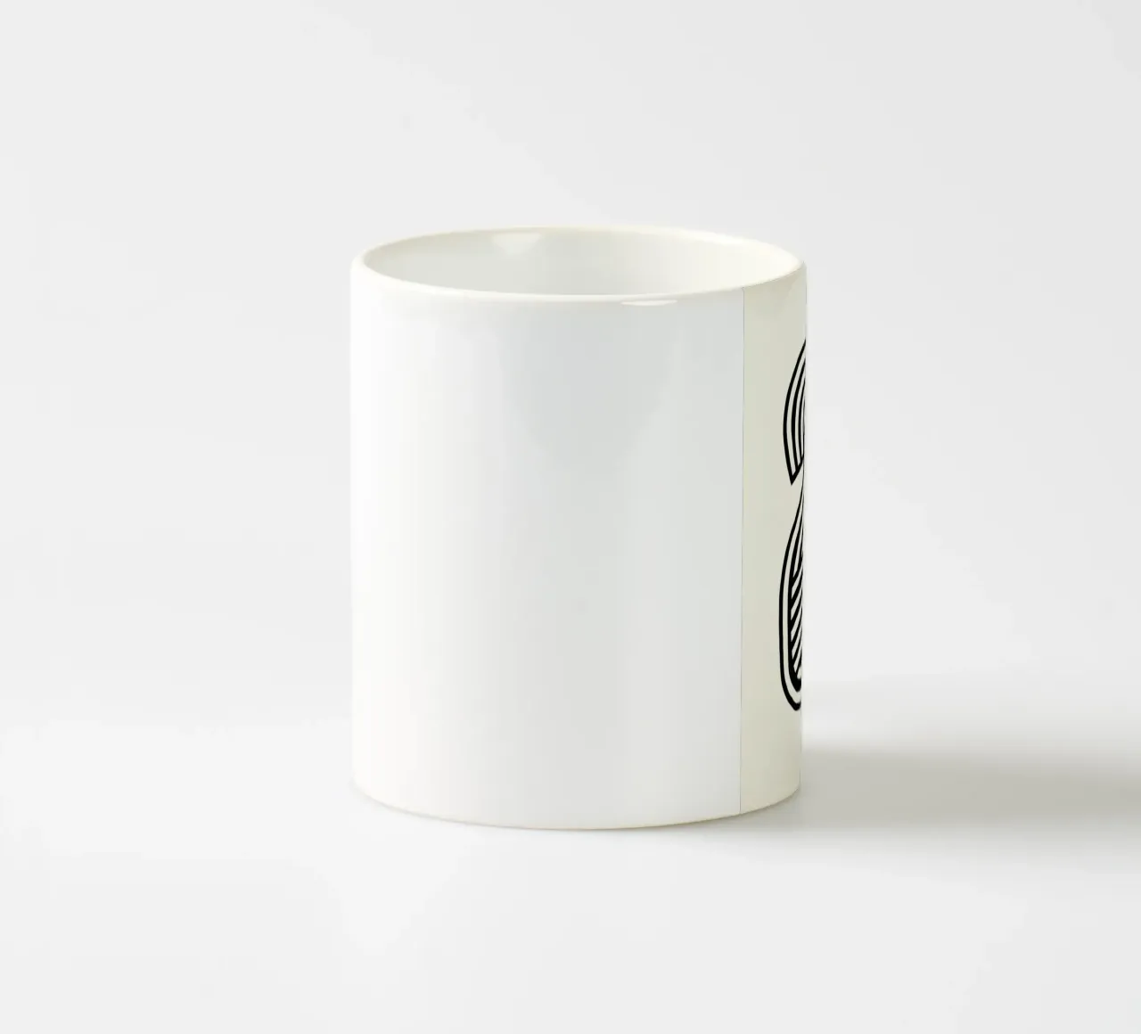 Terzo occhio astratto tazza in ceramica da Little Dean