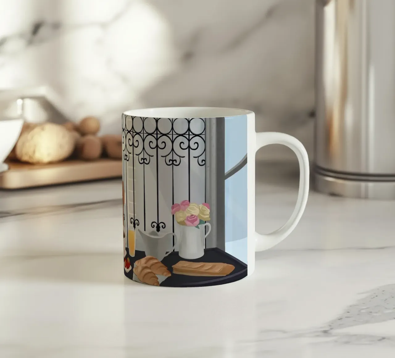 Paris Breakfast tazza in ceramica da PetrArts