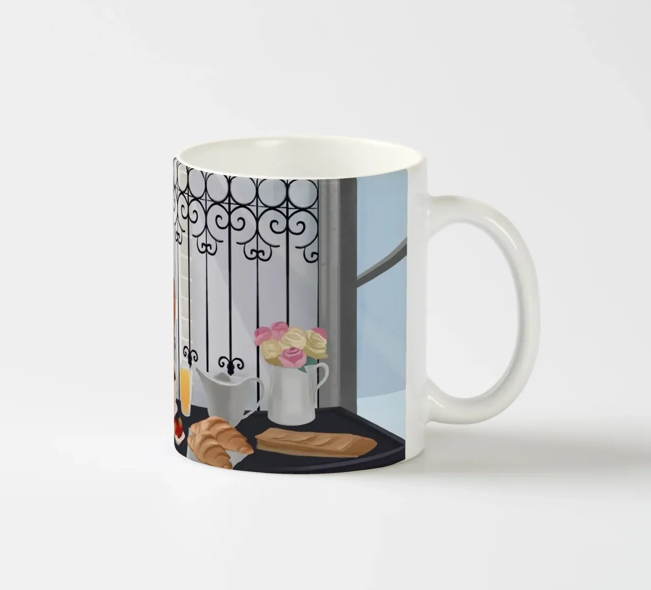 Paris Breakfast tazza in ceramica da PetrArts