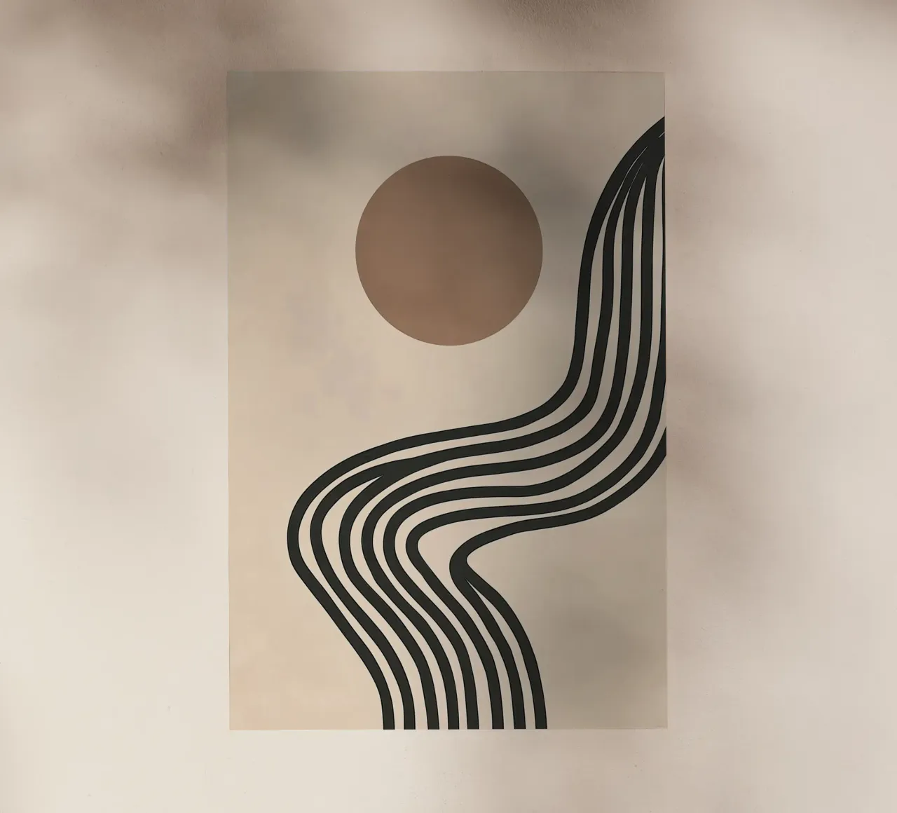 Zen Garden Sunrise | Abstract Boho Graphic backlit film by Autofocus