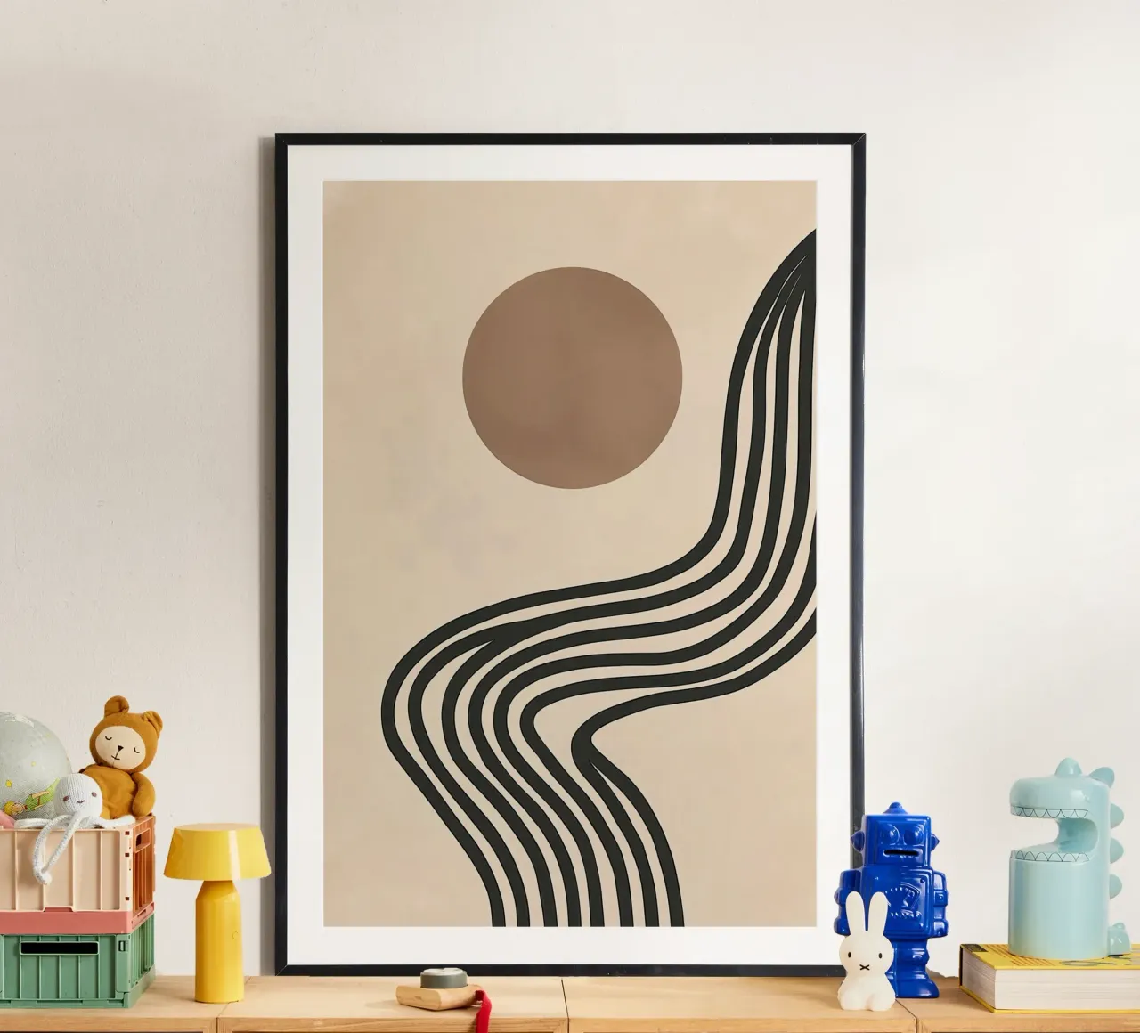 Zentuin Zonsopgang | Abstract Boho Grafisch hahnemühle van Autofocus