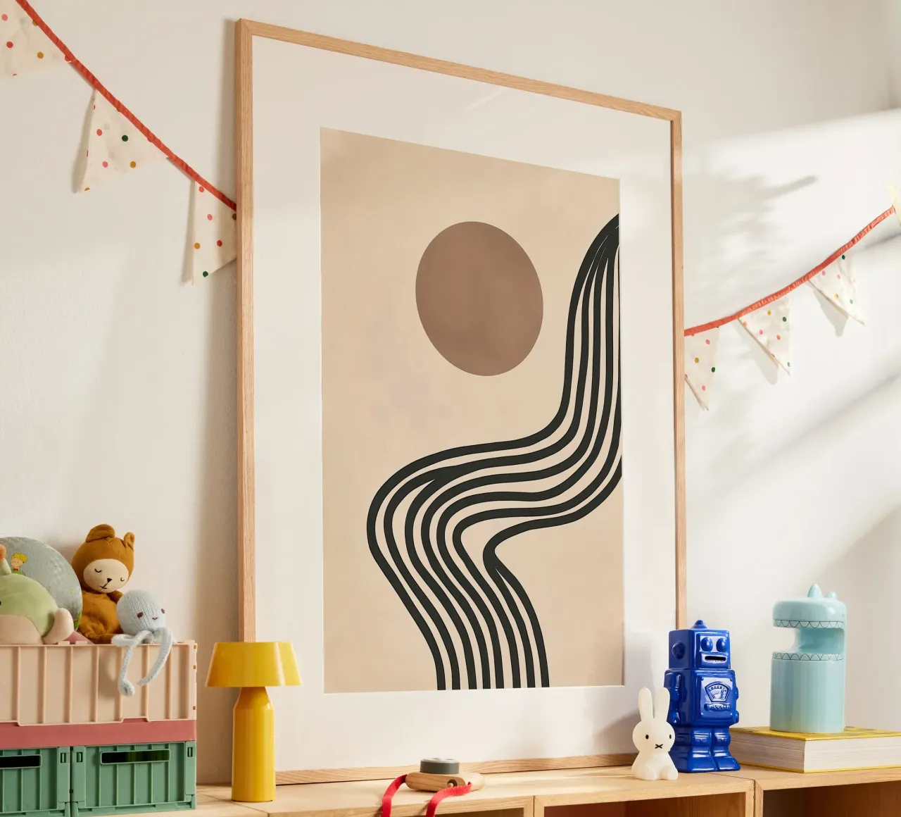 Zentuin Zonsopgang | Abstract Boho Grafisch hahnemühle van Autofocus